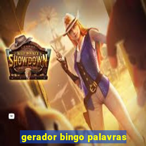 gerador bingo palavras