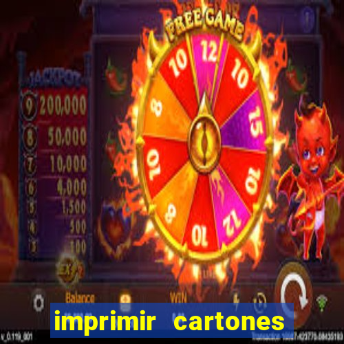 imprimir cartones de bingo